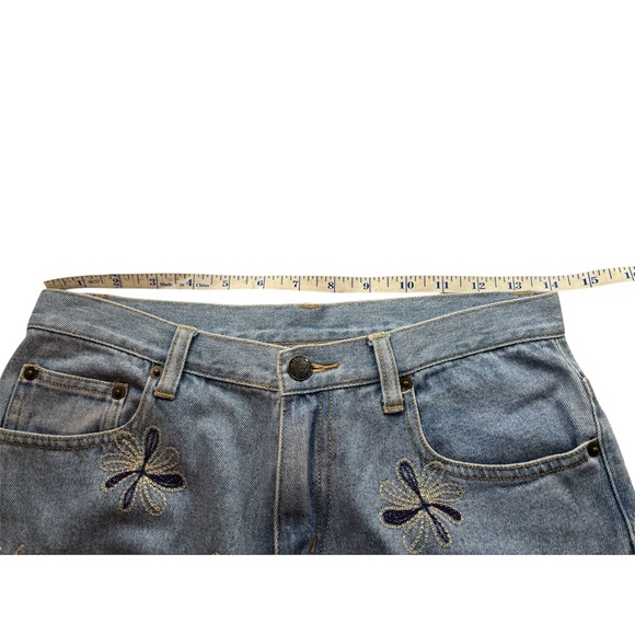 Vintage Cilo Flower Embroidered Ankle Jeans size 6 women Y2K - Picture 4 of 5